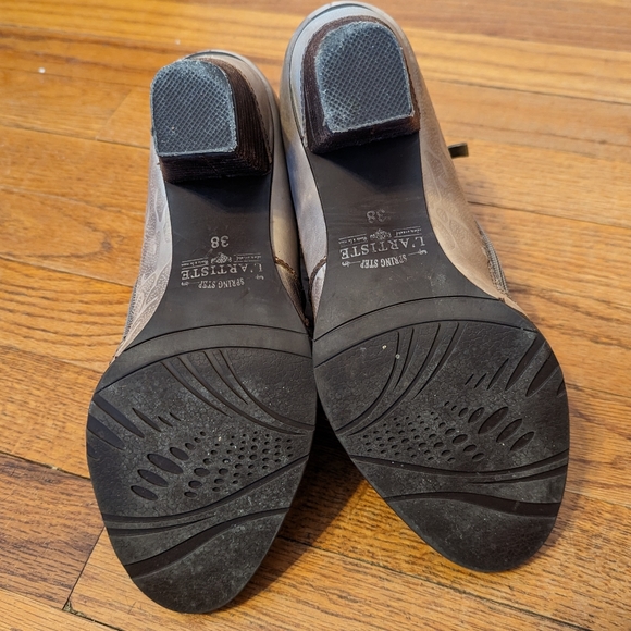 Spring Step L'Artiste taupe grey python western lace up boots - Picture 5 of 8